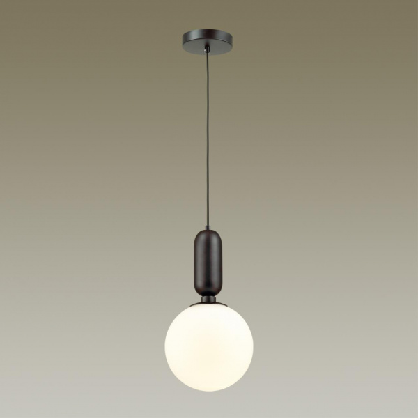 фото Черный/белый Подвес E27 1*40W (тип лампы СВЕЧА) 220V OKIA PENDANT, арт. 4668/1