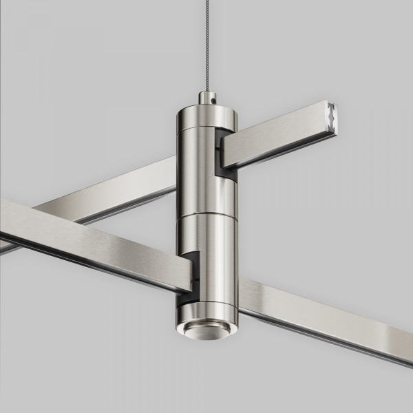 фото Подвес тросовый Hang двойной Flarity платина Maytoni Technical TRA157SW-D1-PT