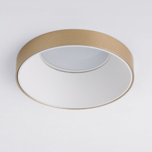 фото Встраиваемый точечный светильник 112 MR16 белый/золото
