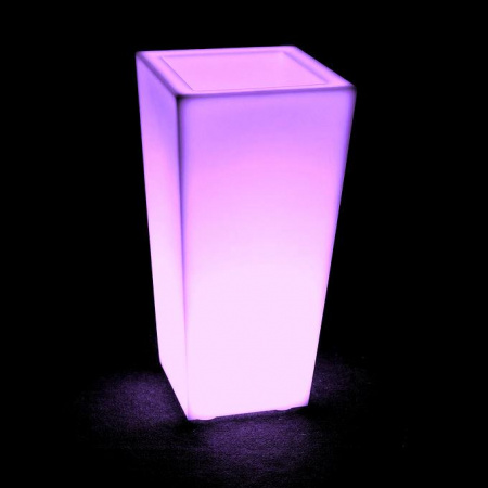 фото Светящееся LED кашпо-конус Flow 220V RGB 40*40*90