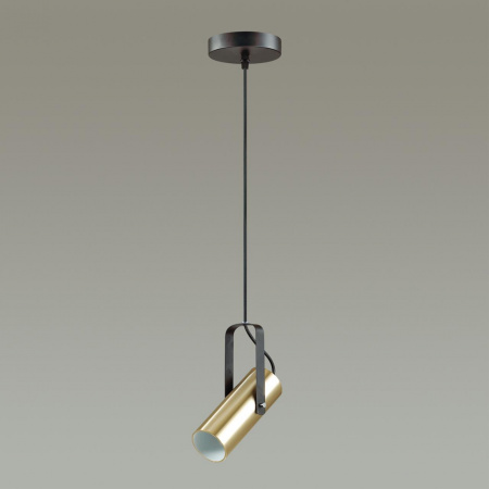 фото Золотой, чёрный Подвес GU10 LED 1*5W 220V CLAIRE MODERNI, арт. 3714/1
