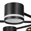 фото Черный, металл/акрил Люстра потолочная GX53 LED 8*10W + LED-проектор 4*5W 2700К 220V VIRSAVA COMFI, арт. 8234/8C