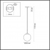 фото Чёрный Подвес E27 1*60W 220V SUMMER SUSPENTIONI, арт. 6510/1B