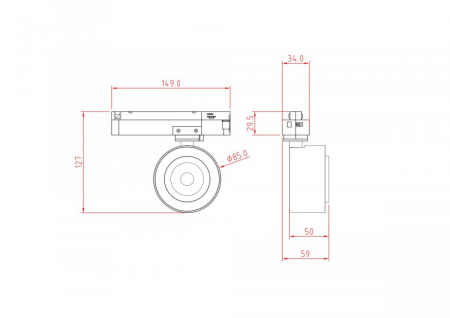 фото Трековый светильник Maytoni Technical Treo TR023-1-12B4K, черный