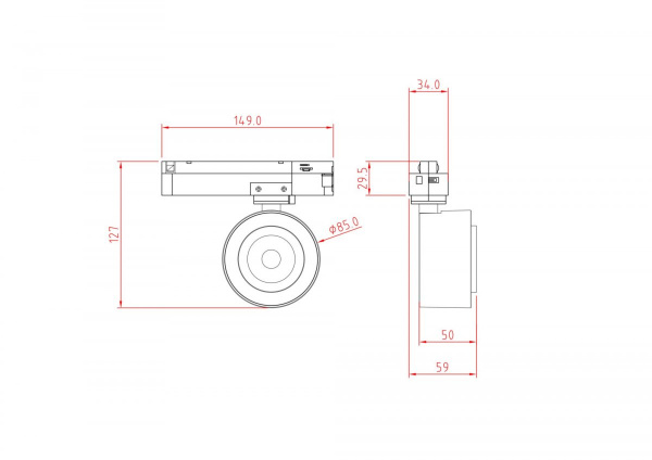 фото Трековый светильник Maytoni Technical Treo TR023-1-12W4K, белый