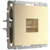 фото Розетка Ethernet RJ-45 (шампань рифленый) W1181010