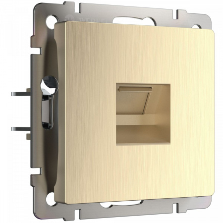 фото Розетка Ethernet RJ-45 (шампань рифленый) W1181010