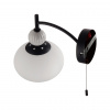 фото Черный/серый/белый, металл/керамика/стекло Бра Е14 1*40W 220V GLORIYA NEOCLASSI, арт. 8273/1W