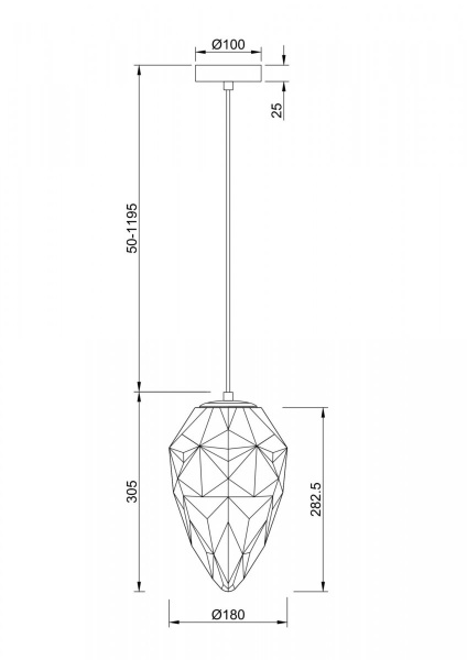 фото Подвесной светильник Maytoni Globo P052PL-01BL, хром