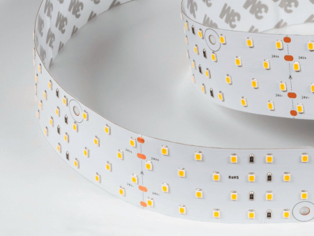 фото Лента светодиодная SWG 4x DSG 2835 WW 280L-V24-IP33, 3000 K, 700LED, 26W/m, 2500*36*2 mm, LUX, катушка 2.5 м