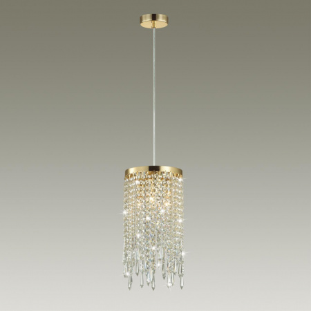 фото Золотой/прозрачный металл/хрусталь Подвес E14 3*40W CHOKKA MODERN, арт. 5028/3