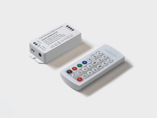 Контроллер SWG RGB, 2.4G с пультом, 21 кноп., DC12/24V, <16A(MAX), SW-RGB-2.4G-16A