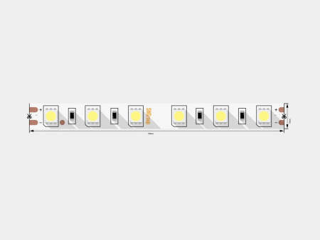 фото Светодиодная лента 5050, 60 LED/м, 14,4 Вт/м, 24В, IP20, Цвет: Теплый белый, SWG560-24-14.4-WW-M, катушка 5 м