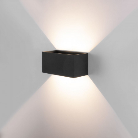 фото Уличный настенный светодиодный светильник с регулируемыми лучами WINNER DOUBLE LED IP54 35137/W черный