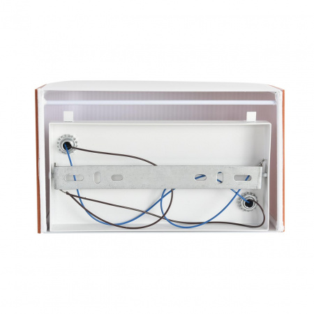 фото Белый/кирпичный, металл/текстиль/пластик Бра E14 LED 2*10W 220V GOFERA MODERNI, арт. 8329/2W