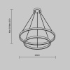 фото Подвесной светильник Maytoni Rim MOD058PL-L74BK, черный