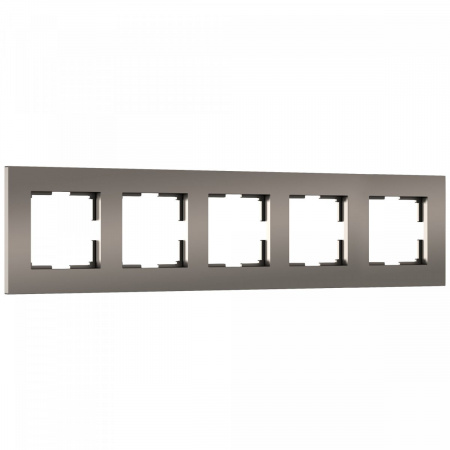 фото Рамка из поликарбоната на 5 постов Slab бронза софт W0052963