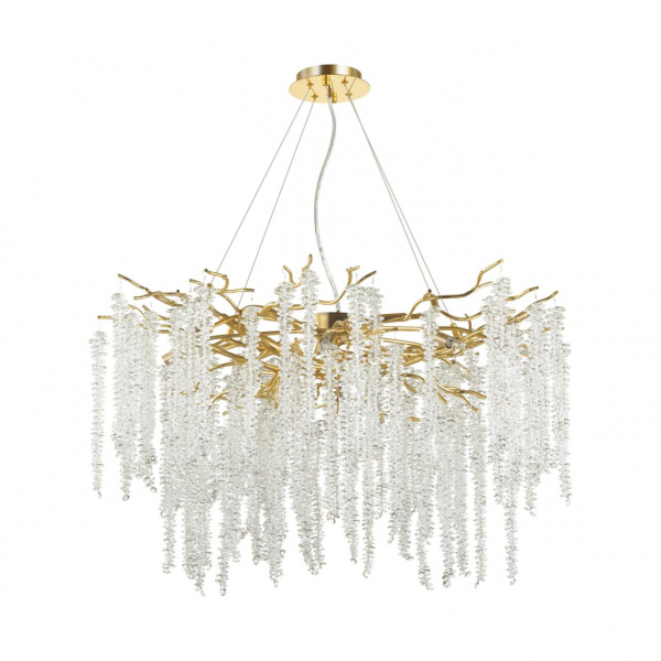 Золотой/прозрачный металл/хрусталь Люстра G9 14*40W BANCHE HALL, арт. 5005/14