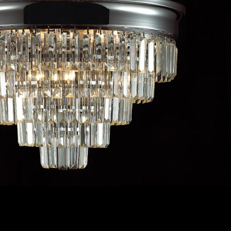 фото Хром/хрусталь металл/прозрачный Люстра потолочная Е14 8*40W 220V ZAHA CLASSI, арт. 8266/8C