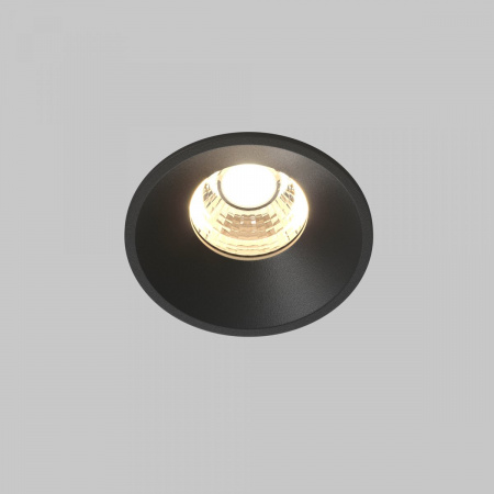 фото Встраиваемый светильник Maytoni Technical Round DL058-7W3K-B, черный