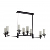 Черный/дымчатый/металл/стекло Люстра потолочная E14 8*40W 220V MADONNA CLASSI, арт. 6555/8C