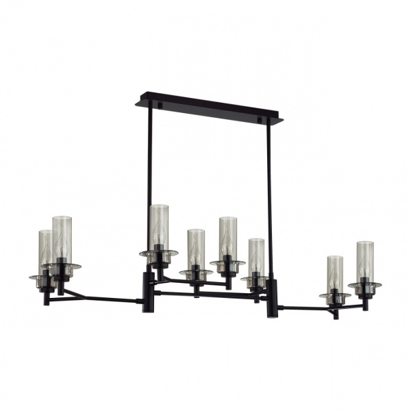 Черный/дымчатый/металл/стекло Люстра потолочная E14 8*40W 220V MADONNA CLASSI, арт. 6555/8C