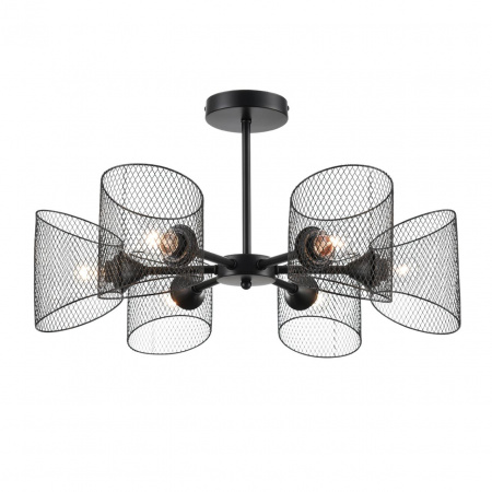 фото Черный металл Люстра потолочная Е27 6*60W 220V TIDINA COUNTY, арт. 8238/6C