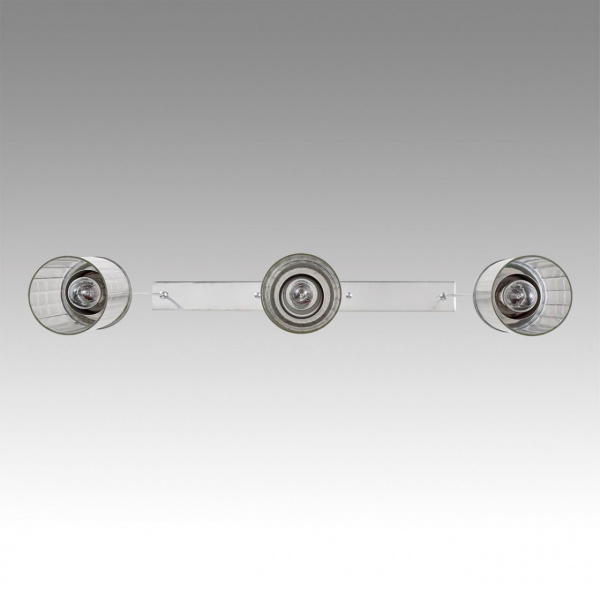 фото Хром/прозрачный металл/металл Подвес Е14 3*40W 220V ISHA COMFI, арт. 8102/3A