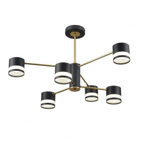 фото Черный/латунь, металл/акрил Люстра потолочная LED GX53 6*7W 220V LANIKA COMFI, арт. 8240/6C