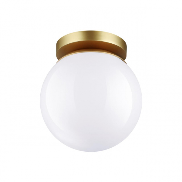 Золотист/металл/белый/акрил Потолочный светильник IP44 E27 LED max 5W BOSCO HIGHTECH, арт. 4247/1C