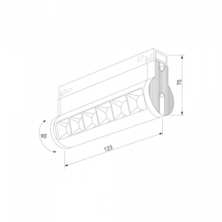 фото Slim Magnetic Трековый светильник 6W 4200K Alter чёрный 85048/01