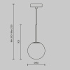 фото Подвесной светильник Maytoni Basic form MOD321PL-01B, черный