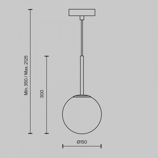 фото Подвесной светильник Maytoni Basic form MOD321PL-01B, черный