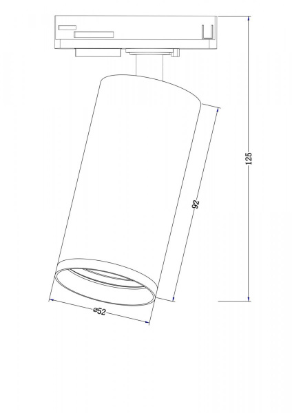 Трековый светильник Maytoni Technical Focus S TR020-1-GU10-W, белый
