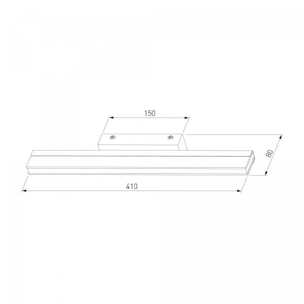 фото Настенный светодиодный светильник Tabla LED хром