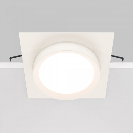 фото Встраиваемый светильник Maytoni Technical Hoop DL086-GX53-SQ-W, белый