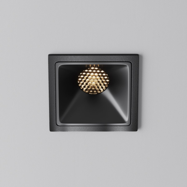 фото Встраиваемый светильник Maytoni Technical Alfa LED DL043-01-10W3K-SQ-B-1, черный