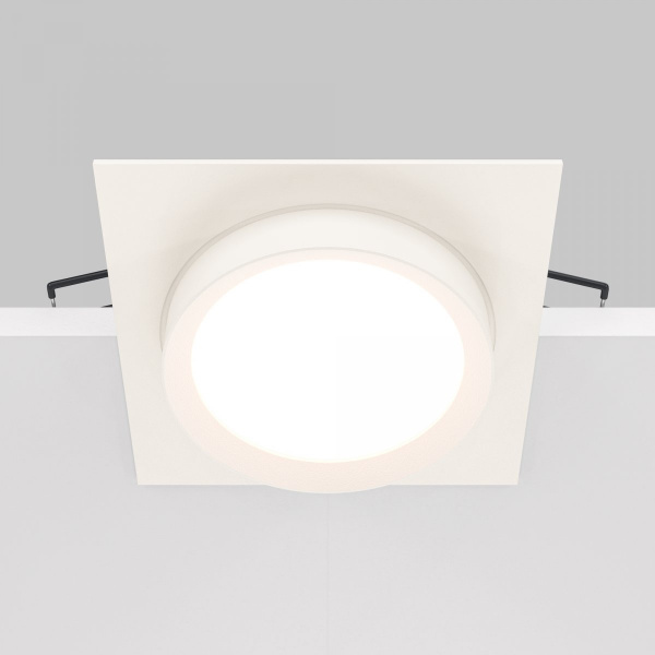 фото Встраиваемый светильник Maytoni Technical Hoop DL086-GX53-SQ-W, белый
