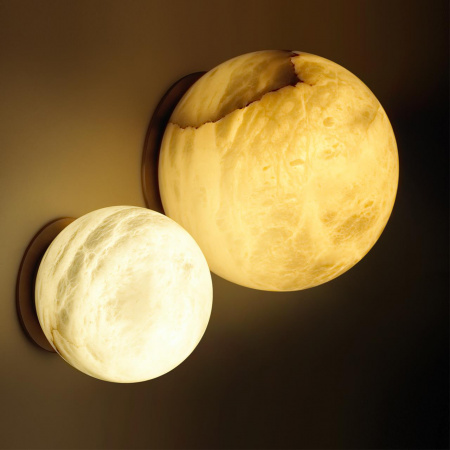 фото Потолочный светильник латунь/металл/алебастр IP20 LED 10W 3000/4000 MARBELLA L-VISION, арт. 6684/5CLA