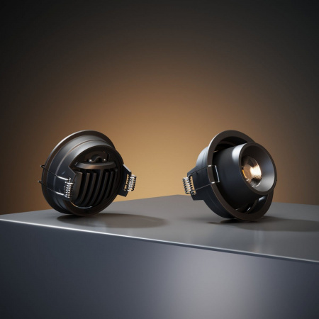 фото Потолочный светодиодный светильник поворотный Conner 8W 4000K чёрный 25086/LED