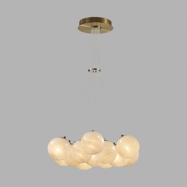 фото Светильник металл/стекло/бронза/белый IP20 E14 13*5W 220-240V MAGIA MIDCENT, арт. 7109/13