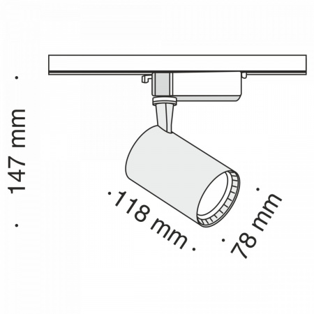 фото Трековый светильник Maytoni Technical Vuoro TR003-1-12W4K-W, белый