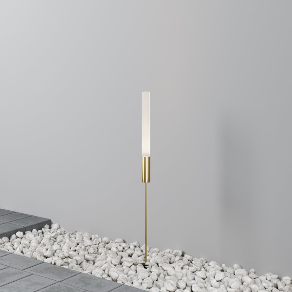 фото Ландшафтный светильник Maytoni Outdoor Flare O510FL-L3BS3K, латунь