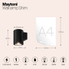 Уличный настенный светильник Maytoni Outdoor Shim O303WL-L5GF3K, графит