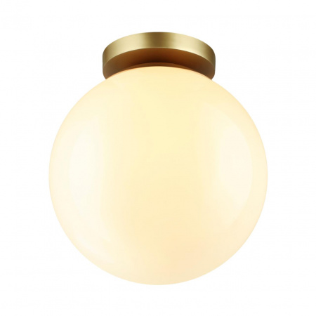 фото Золотист/металл/белый/акрил Потолочный светильник IP44 E27 LED max 9W BOSCO HIGHTECH, арт. 4248/1C