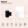 фото Уличный настенный светильник Maytoni Outdoor Rando O419WL-01B, черный