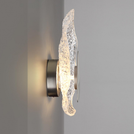 фото Никель/прозрачный/никель/металл/стекло Настенный светильник LED x 12W 3000K CORALLA L-VISION, арт. 5460/12WL