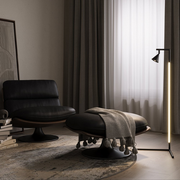 фото Торшер Maytoni MOD489FL-L20B3K, черный