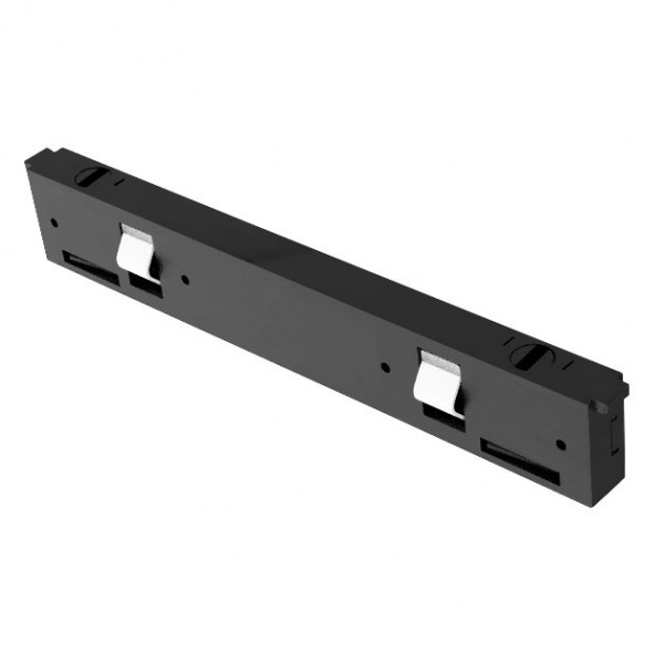 Соединитель прямой трековый однофазный Linea, черный Lightstar 506107