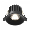 Встраиваемый светильник Maytoni Technical Round DL058-12W-DTW-B, черный